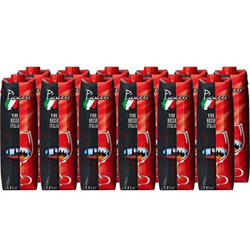 Piacere Vino da Tavola Rosso, 12er Pack (12 x 1 l)