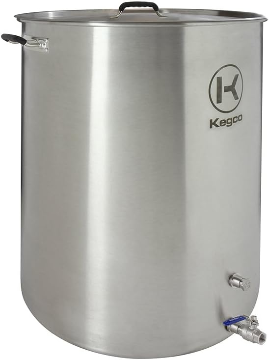 Kegco 3PXBK50-P2 50 Gallon Brew Kettle with Plug & 2-Piece Ball Valve