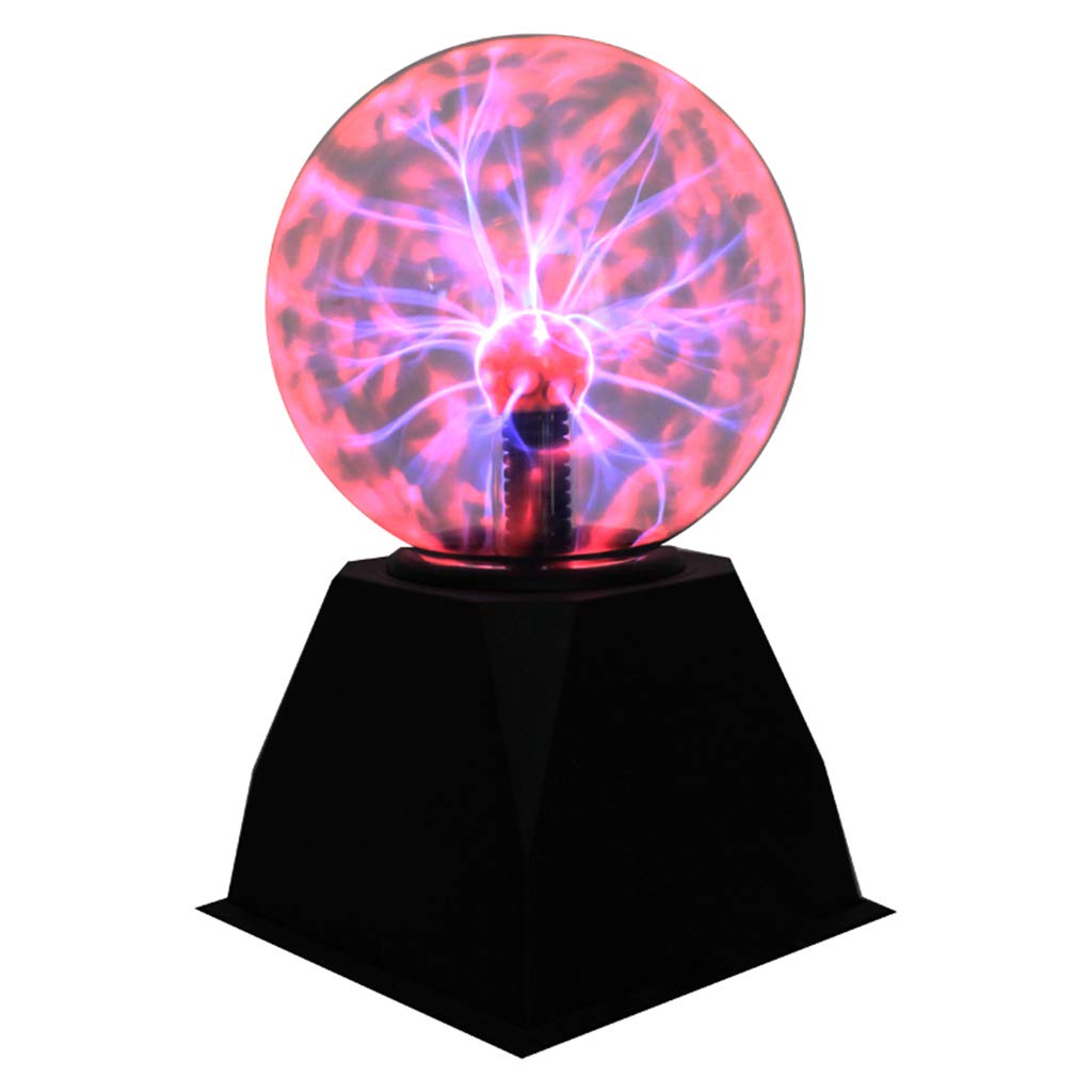 Sfera al plasma divertente sfera scienza globo da tavolo incandescente lampada glitter illuminazione 12,7 cm, 5 pollici