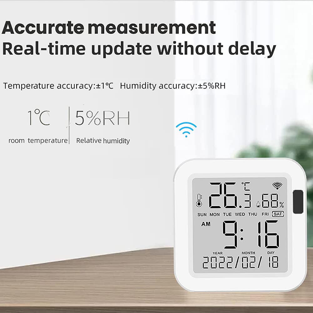ZYWUOY Igrometro intelligente del termometro Wifi per Tuya Smart Sensore di temperatura Umidità Detector Igrometro Termometro da Usb