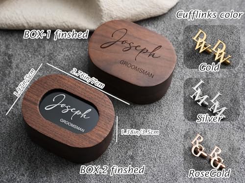 Mancuernillas personalizadas para hombre miniatura 7