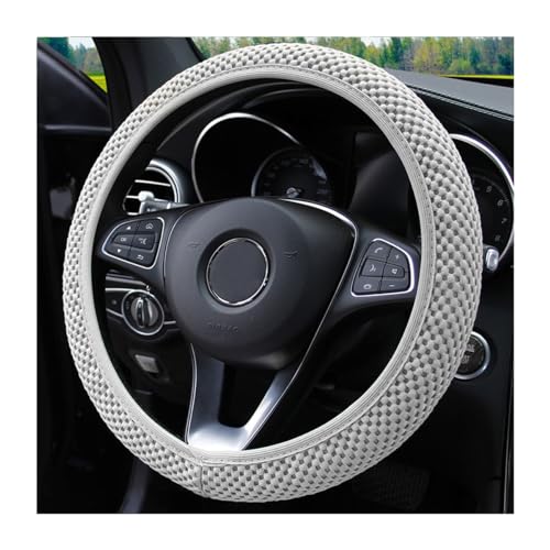 Adunsiaoto Couvre Volant en Microfibre Cuir Souple, Protege Antidérapant Respirant Souple Durable Accessoire de Voiture, Antidérapant Respirant Caches de...