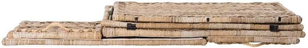 Misc 46" Wicker Storage Trunk Gray Rattan