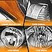 WEELMOTO Headlights Assembly Pair For 2008-2012 Honda Accord 4Dr,compatible with 2008 2009 2010 2011 2012 Honda Accord Headlight Does NOT fit coupe models or Crosstour models