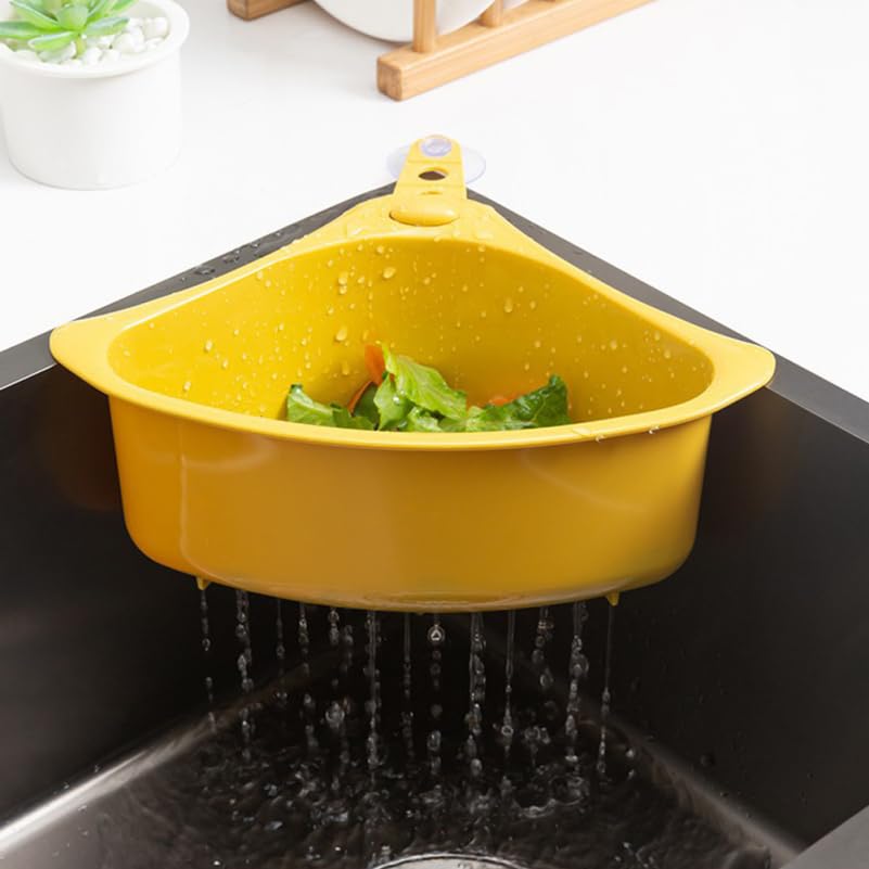 Cesto Colador Triangular para Fregadero de Cocina 10.23x6.33x3.62 pulg miniatura 3