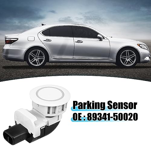 Image of X AUTOHAUX Car Bumper PDC Reverse Parking Assist Sensor for Lexus LS430 2001 2002 2003 2004 89341-50020 89341-50020-B1 White