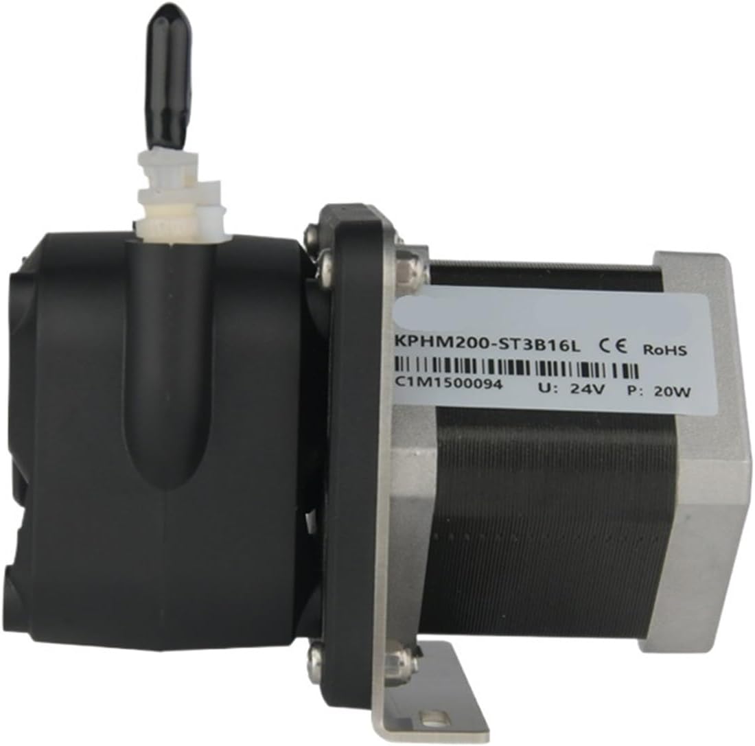 200ml/min KPHM200 Low Flow Peristaltic Pump 24V Stepper Motor Self-Priming Pump L/Straight Plate Adjustable Flow(KMD-42B-P with 2802,Driver Board-B)