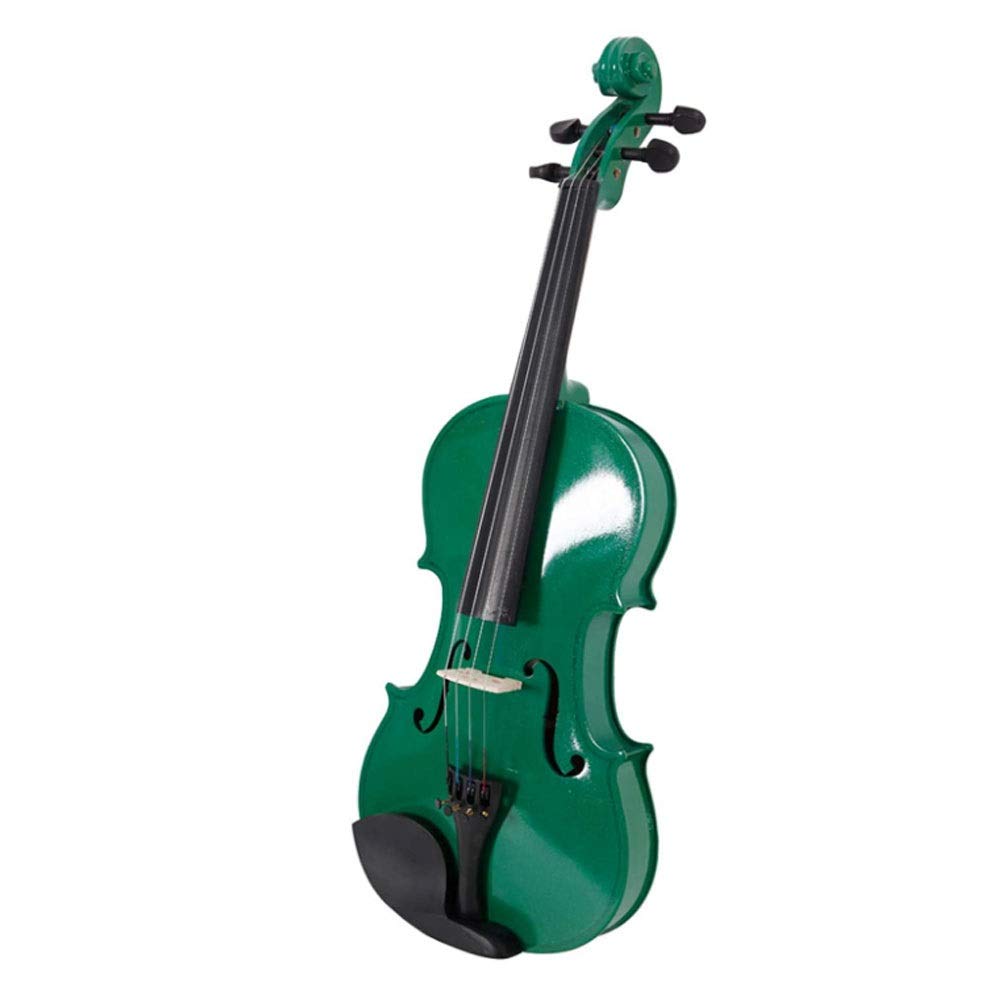 Violino Standard da Studente, per Principianti, Nuova Custodia for Violino Acustico 4/4 Bow Rosin Green - Set di violini for Bambini Principianti Studenti Adulti