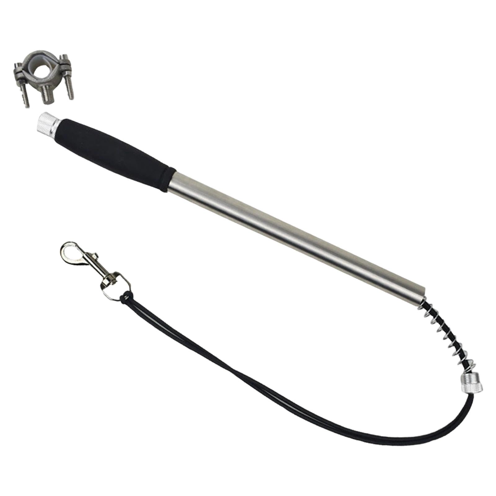 Hunde Fahrradleine mit Stoßabsorbierender Feder Fahrradzugleine Aus Edelstahl Und Nylon Halterung für Hundeleinen Am Fahrrad Stabiles Hundezubehör für, Style A