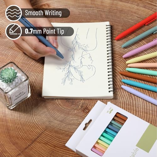 Image of Mr. Pen- Retractable Gel Pens, 12 Pack, Assorted Color Ink | Fine Point 0.7mm, Fast Dry, Smooth Writing, Cute Pens for Drawing, Writing Planner and School Supplies