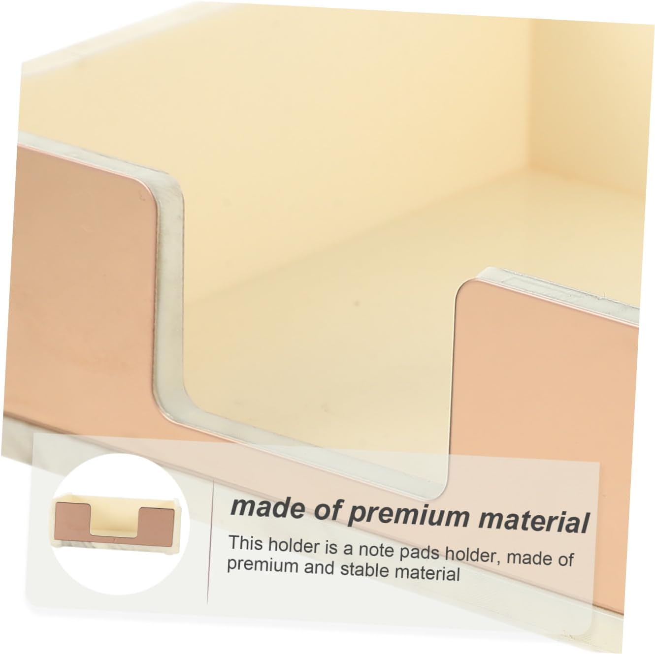 DOITOOL Marble Pad Holder and Desktop Organizer Stylish Note Paper Dispenser for Home Office Multi-functional Storage for and Pens