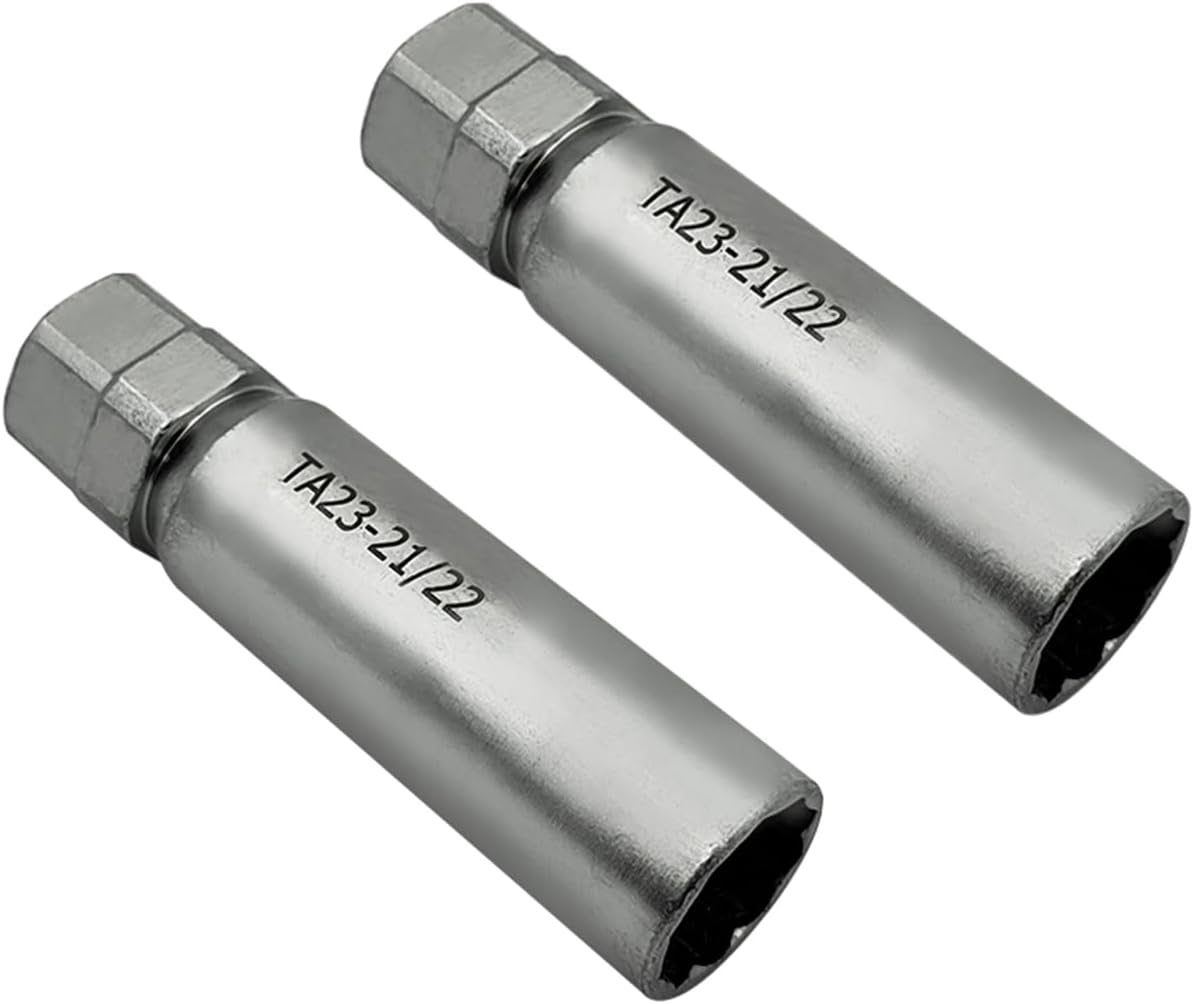 2PCS TA23-21/22 10-Spline Wheel Lock Key for Heavy-Duty Trucks & Large SUVs - 13/16" & 7/8" Hex Drive Lug Nut Tool | Fits Ford F-150, Chevy Silverado, RAM 1500, GMC Sierra & Full-Size Vans