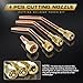 Oxy Acetylene Torch Kit, Oxygen Gas Welding, Cutting Brazing Kit, Cutting Torch and Welding Kit, Cutting Torch Nozzles Set With Portable Regulator Hose Welder Tools Storage Case Blue