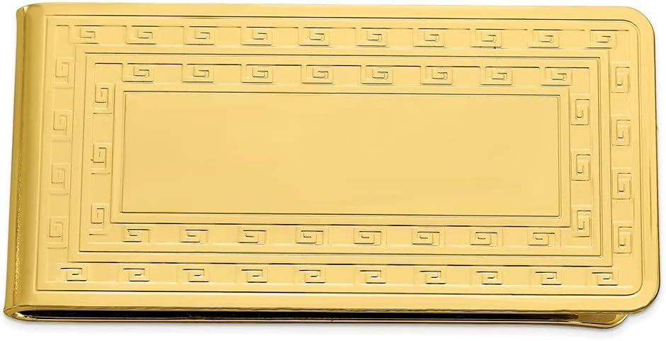 Diamond2Deal Gold-Tone Money Clip (Length: 3.5 Inch|Width: 2.5 Inch)