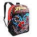 Marvel Spiderman Backpack with Lunch Box Set - Spiderman Backpack for Boys 4-6, Spiderman Lunch Box, Water Bottle, Stickers, More | Spiderman Backpack for Kids