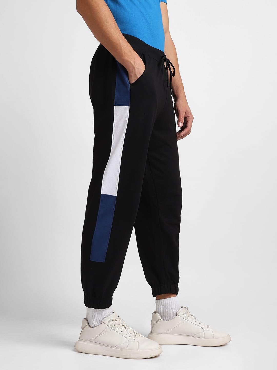 NOBERO Zaedn Joggery męskie jednolity czarny kolor slim fit nocny sen salon bieganie spodnie dresowe spodnie dresowe strój dla mężczyzn chłopców na co dzień siłownia sport bawełna