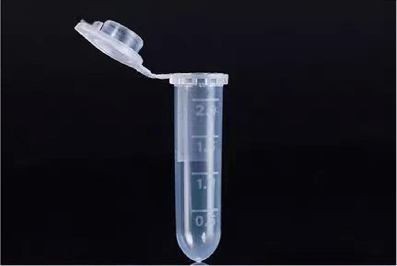 500pcs/lot 2ml Affordable Laboratory Clear Mark Print V Scale Plastic Centrifuge Tube