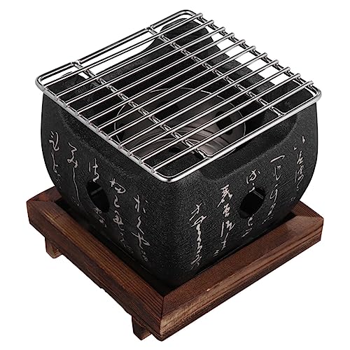 DOITOOL Griglia Fornello Grill Portatile Strumento Barbecue Giapponese Barbecue in Stile Coreano Griglie a Carbone Forno Di Cottura Allaperto Tavolo Campeggio Stufa Ad Alcool Di Legno