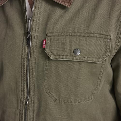 Image of Levi's Men's Workwear Cotton Canvas Corduroy Collar Depot Jacket