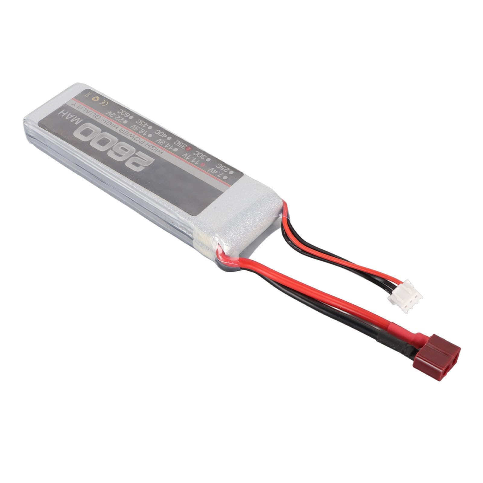 Batteria Lipo per Drone RC, Batteria Lipo Ai Polimeri di Litio 3S RC XH Balance Plug per Barca RC (Spina a T)