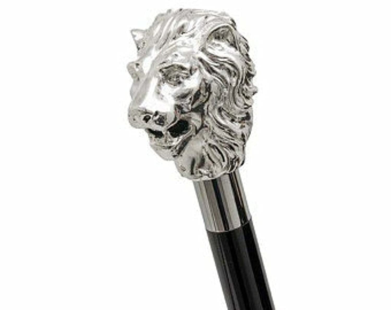 Nagina Wood Creation Antique VictorianSilver Lion Head Handle Wooden Walking Stick Two Fold Cane Gift for Mens & Womens (36 Inch) (B0BGCN1K6N) Amazon Price History, Amazon Price Tracker