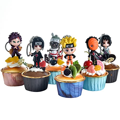 Anime Keychain Cake Topper Action Figures Cartoon Figurines Party Decoration Mini Toy Birthday Supplies Model Collection Gifts Collectibles Statue #TOP7
