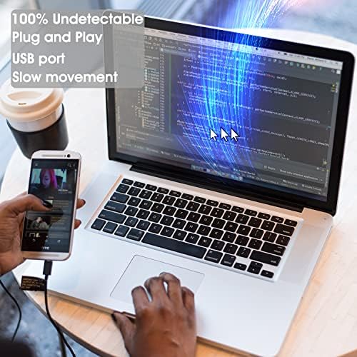 Mouse Jiggler Mover Wiggler Undetectable Shaker USB Port for Computer Laptop, Keeps PC Awake, Simulate Movement to Prevent Laptop Entering Sleep, No Software Plug-and-Play - 5