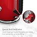 Russell Hobbs KE5550RDR Retro Style 1.7L Electric Kettle, Red & Stainless Steel