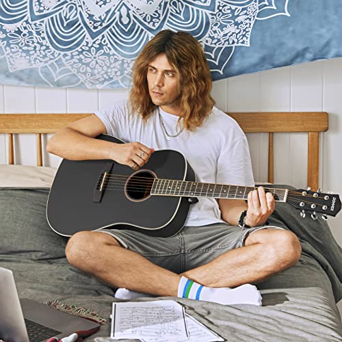 ▷ Donner, Guitarra acústica para principiante adulto, tamaño comp