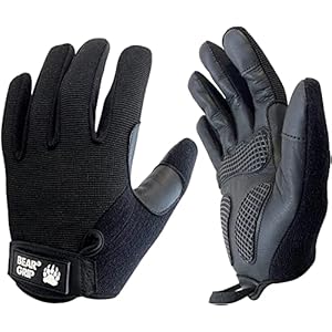 BEAR GRIP – Weight Lifting Gloves with Gel Padded Palms for Multi-Sport Workouts, Bodybuilding, Crossfit, Calisthenic, Cycling, Full Palm Anti Slip Protection