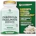 Premium Chromium Picolinate Supplement by PurePremium (Gluten-Free, GMP Certified, High Potency) Chromium Supplement Supports Health Blood Sugar Levels and Glucose Metabolism