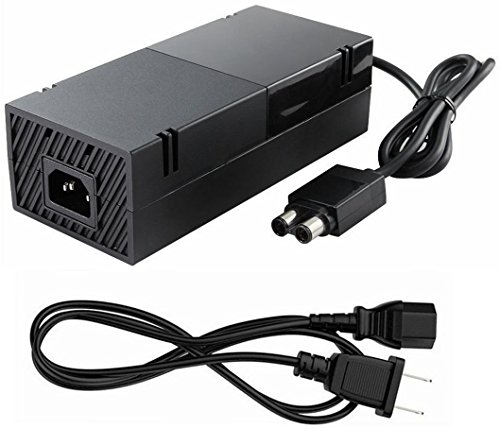 Yteam Fba_Yteam001 Xbox One Power Supply Cord, (Quite Version) Ac Adapter Power Supply Cord Great Charger Accessory Kit For Xbox One Auto Voltage,Black #TOP3