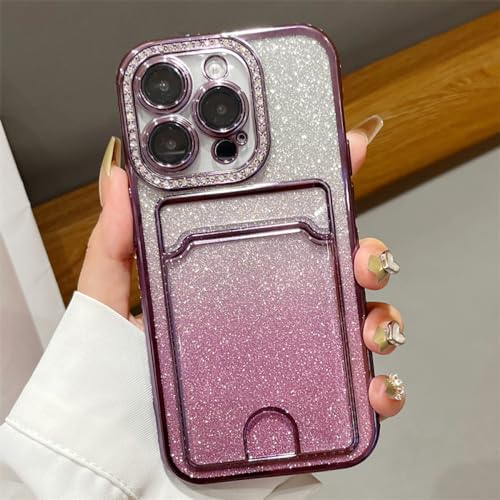 Coque portefeuille iPhone 12 Pro Max antichoc souple à paillettes