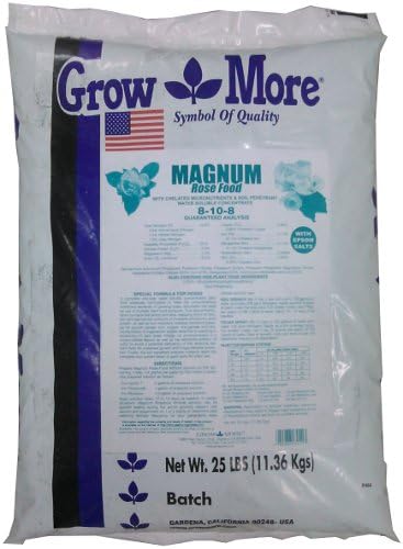 Grow More 13011 Magnum Rose Food, 25-Pound