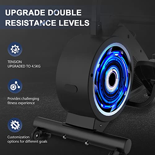 Neezee Foldable Rowing Machine for Home Gym - LCD Monitor, 16 Level Magnetic Resistance, Full-Body Workout, Upgrade Flywheel, Space Saving - Image 6