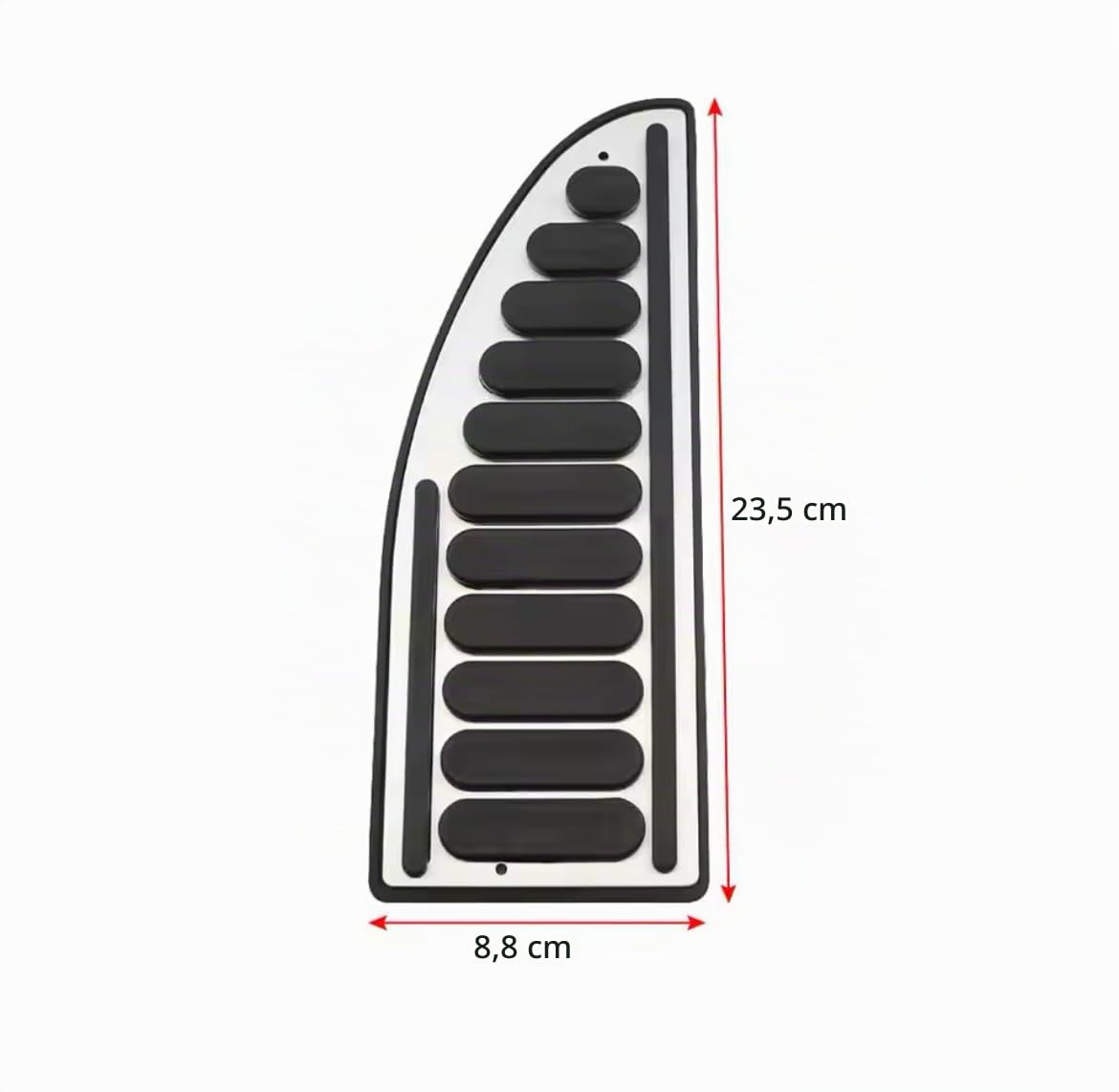 Repose pied alu sport pour Pédalier ALU D-F- sport pour pédale automatique ou manuelle repose-pied en acier inoxydable antidérapant alu compatible avec d'autres véhicules (Vérifiez la taille)