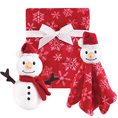 Image of Hudson Baby Unisex Baby Plush Blanket, Security Blanket and Toy Set, Snowman, One Size