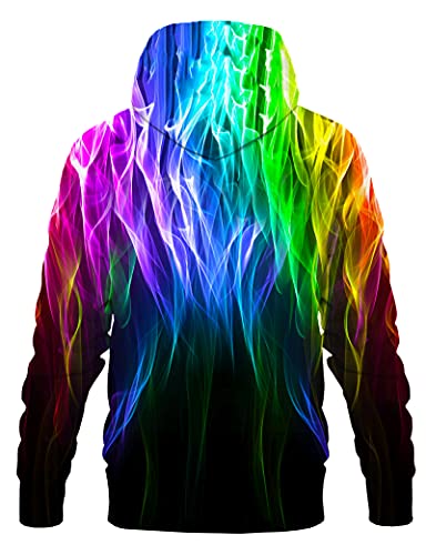 Unisex Novelty 3D Printed Hoodies Long Sleeve Sweatshirts for Men Women with Big Pockets2