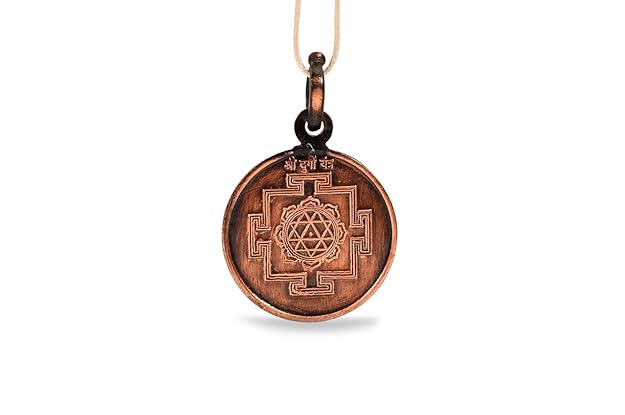 Rudra Centre Durga Yantra Locket - Copper