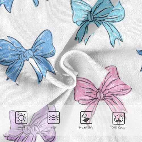 Wusikd Bows Ribbons (2) Boys' Underwear Cotton Boys Briefs Soft Toddler Underwear 2T3