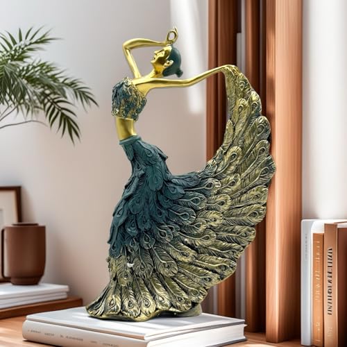 Statue décorative paon AMITD objet design pour meuble salon et bureau - 3