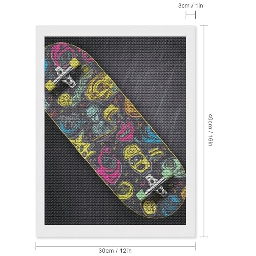 Kit de peinture diamant planche à roulettes graffiti BVNMT