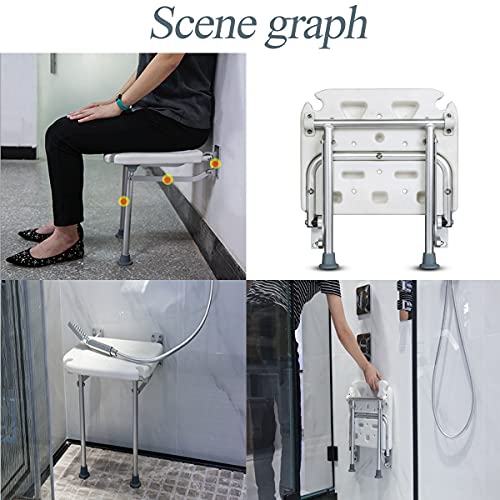 Siège de douche pliable pour douche sécurisée et PMR