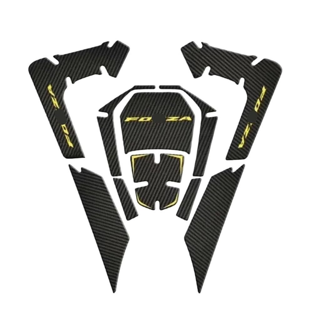 Autocollants protection de réservoir moto Forza 350 grip latéral haute densité