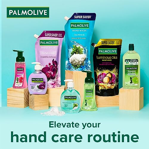 Image of Palmolive Naturals Sea Minerals Liquid Hand Wash, 250ml Dispenser Bottle, Remove 99.9% of Germs, Refreshing Fragrance, Multicolor,1600617