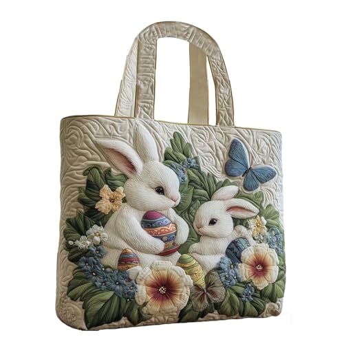 Bolso De Conejito, Lindo Estilo De Dibujos Animados, 30 Cm, Bolso De Mano Acolchado Conejito, Lindo BolsoDeLona, Con Asas Cómodas, Para Mujeres Niñas Niños Niños Al Aire Libre Reunión De Fiesta De C