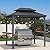 PURPLE LEAF 6' X 8' Hardtop Grill Gazebo for Patio Permanent Aluminum Barbeque Shelter Gazebo Canopy with Ceiling Hook and Shelves Double Tiered Grey Outdoor BBQ Gazebo