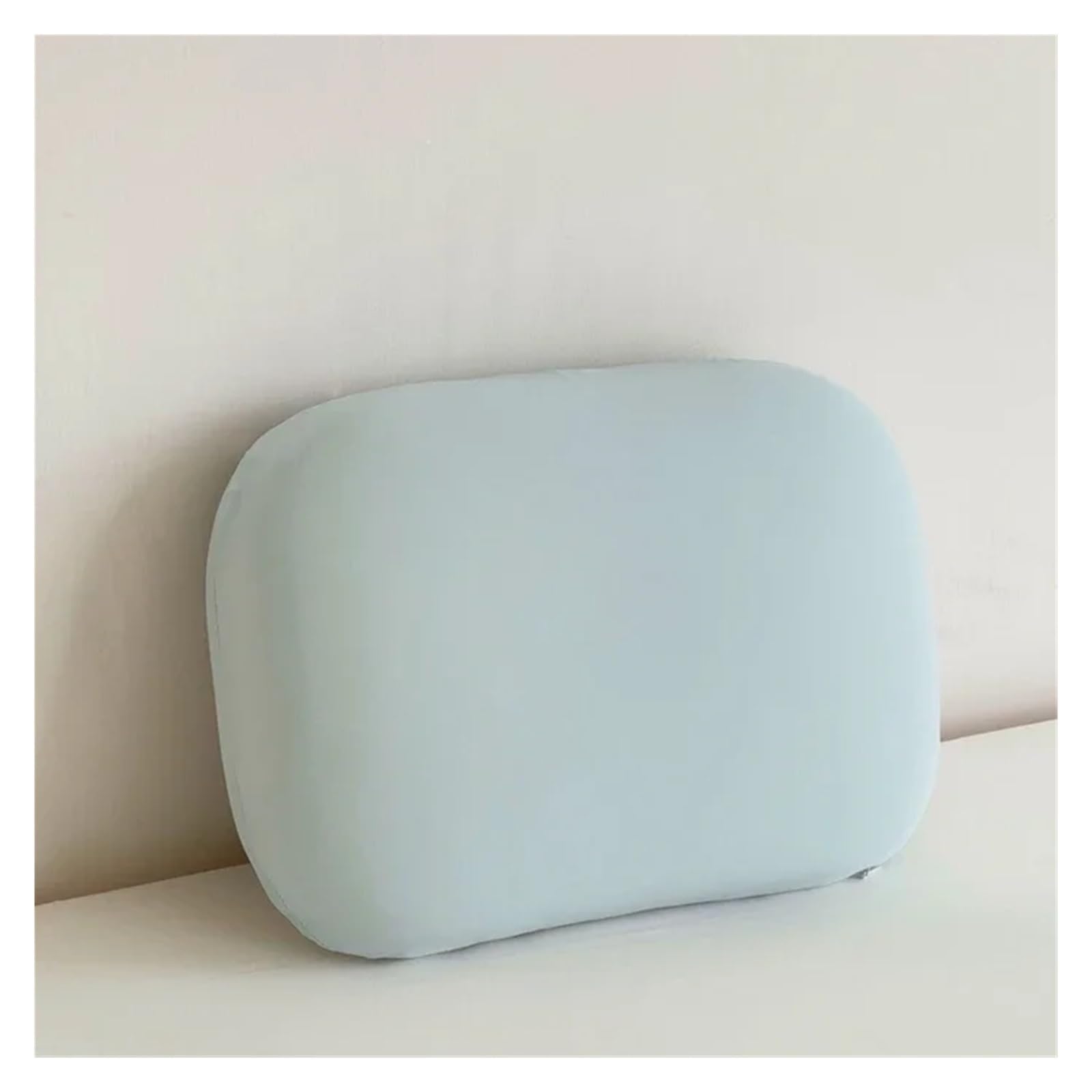 BNVEWR Pectin Pillow, Cool Silk Small Pillow Memory Foam Nap Office Cushion Core,Breathable(Sky Blue)