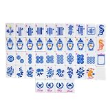 Generisch Mahjong-Set 160-Teiliges Graviertes Acryl-Tischspiel
