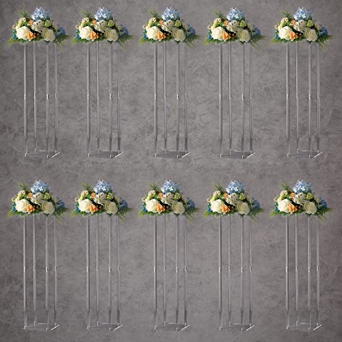 Présentoir à fleurs transparent 80 cm pour décorer buffet de fête - 2